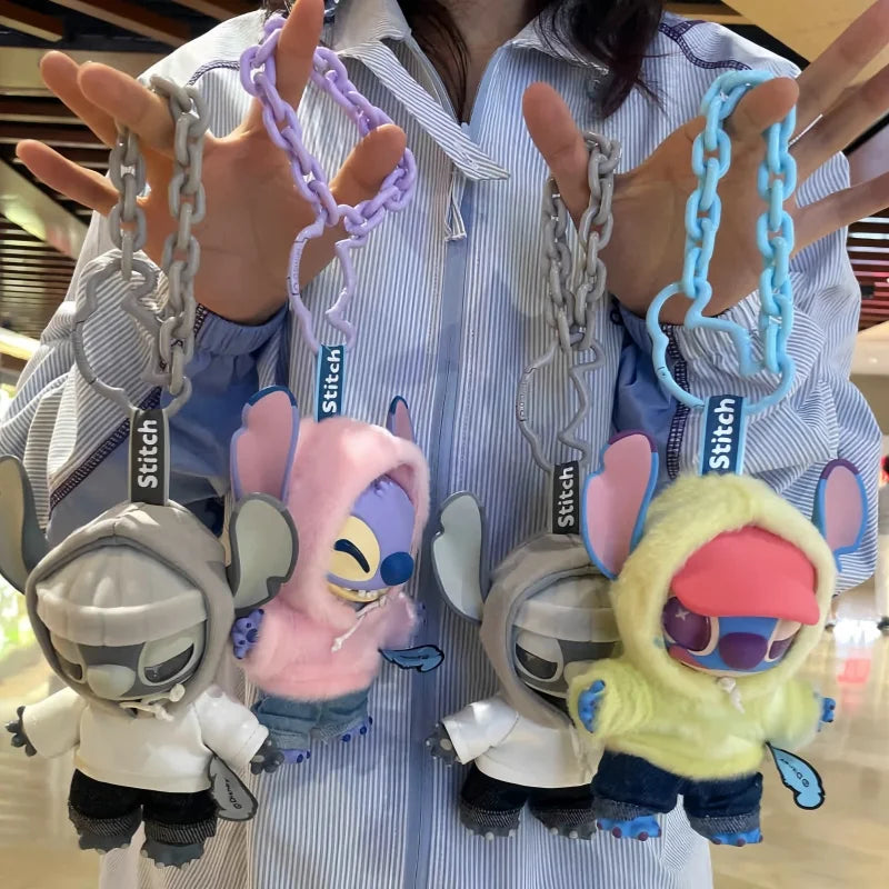 Figura original de Stitch Gen Z Street Series, caja ciega, lindo muñeco de vinilo de Stitch, caja misteriosa, bolsa sorpresa de peluche, juguetes colgantes, regalo