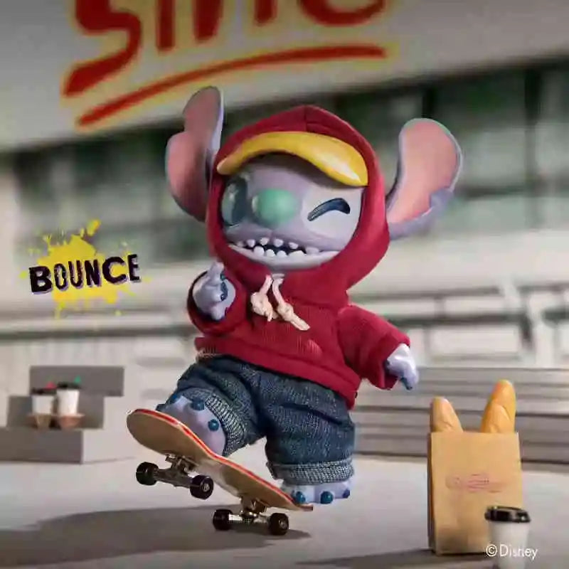 Figura original de Stitch Gen Z Street Series, caja ciega, lindo muñeco de vinilo de Stitch, caja misteriosa, bolsa sorpresa de peluche, juguetes colgantes, regalo